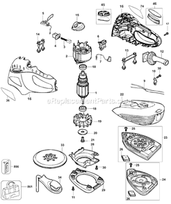 Part Location Diagram of 584382-02 DeWALT Clamshell Set